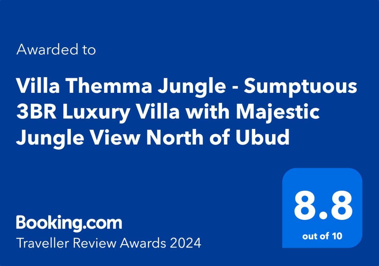 Villa Themma Jungle - Sumptuous 3Br Luxury Villa With Majestic Jungle View North Of Ubud Екстериор снимка