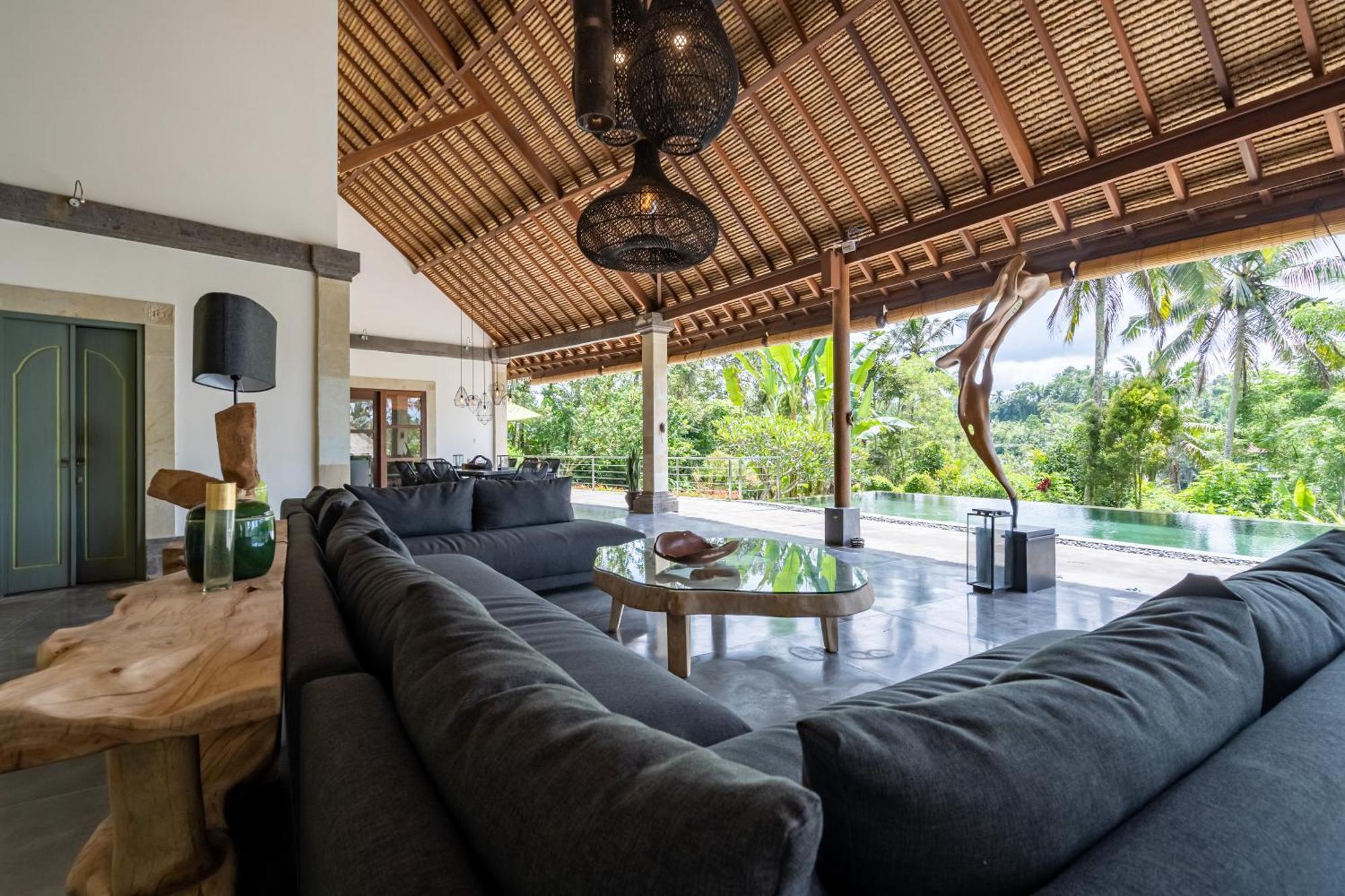 Villa Themma Jungle - Sumptuous 3Br Luxury Villa With Majestic Jungle View North Of Ubud Екстериор снимка